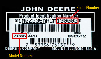 john deere 350 dozer serial number